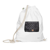 Coco Classic Drawstring Backpack Dust Bag Cotton Handbag Storage